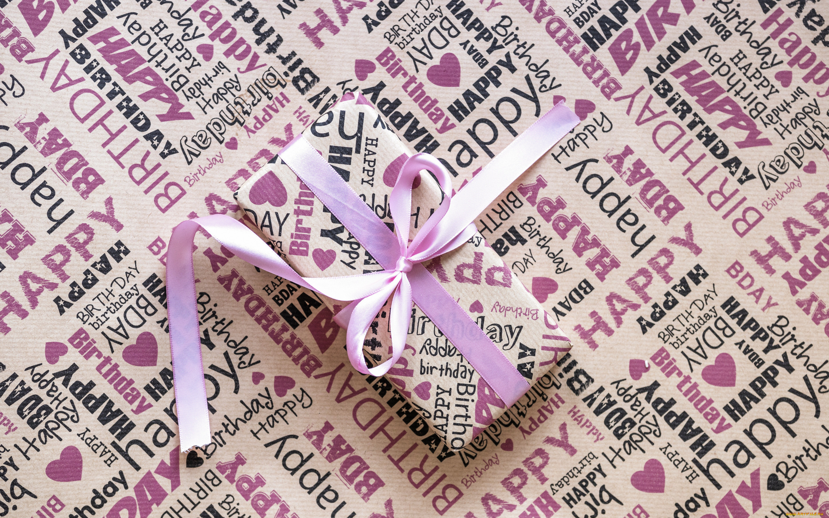 ,   , , , birthday, pink, box, , present, cute, paper, 